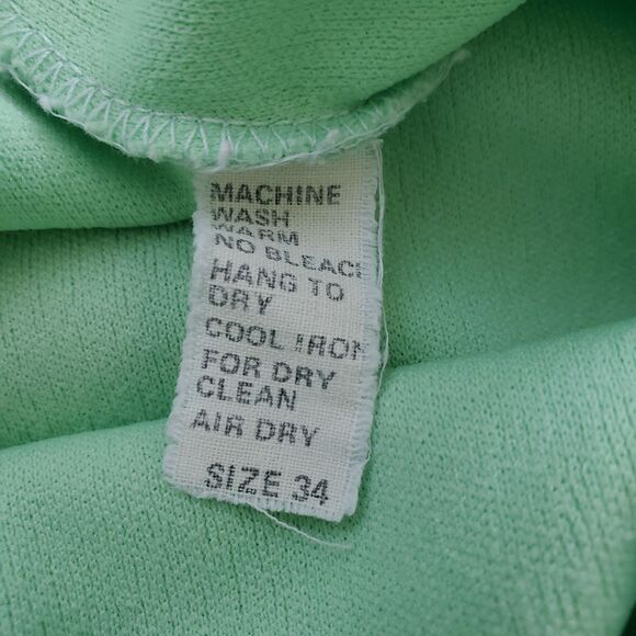 Vintage 70's Cricket Lane Mint Green Flare Trousers - Picture 9 of 9